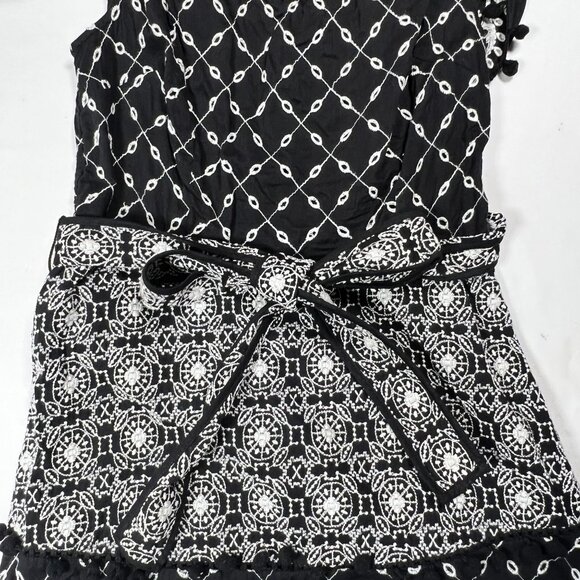 by Anthropologie Marisol Off-Shoulder Embroidered Midi Dress Black Fit & Flare 6 - Picture 16 of 16